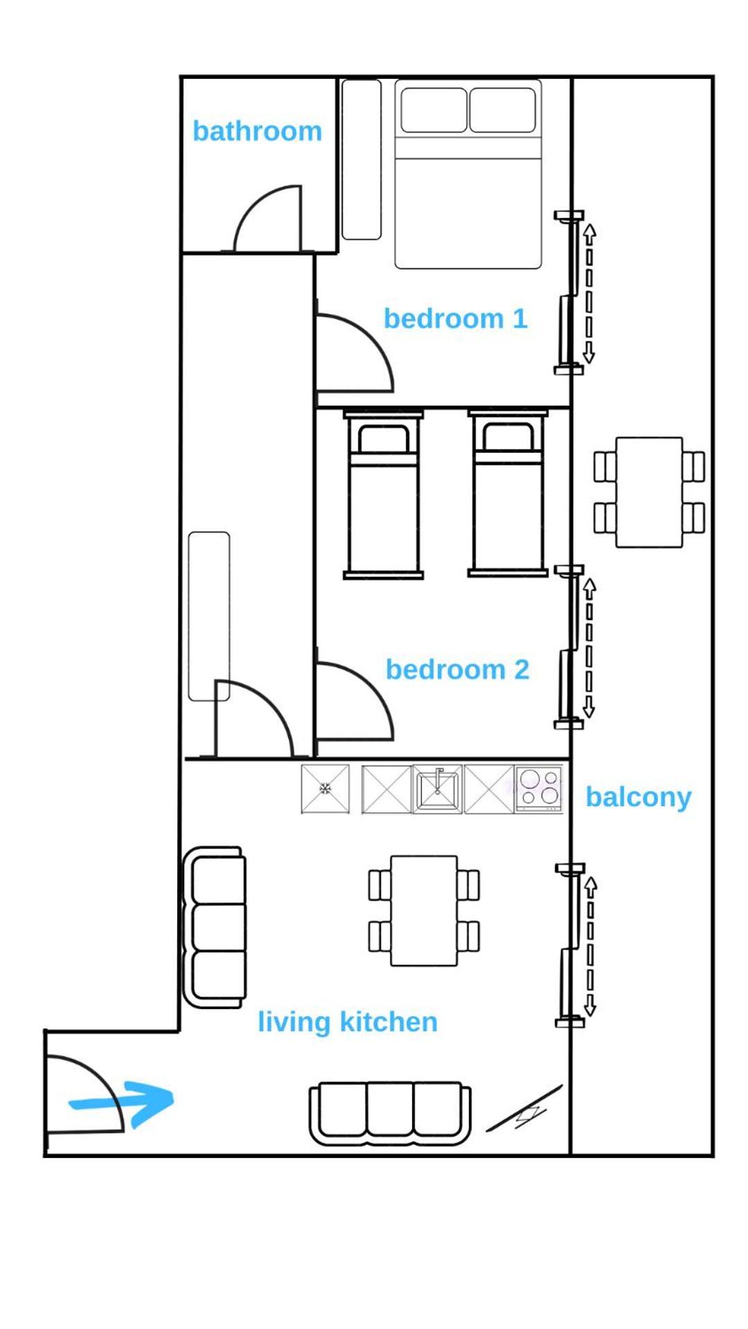 Sarah'S Apartments - 5 Min Walk To Beaches & Boulevard - Big Balcony! Sarande Bagian luar foto